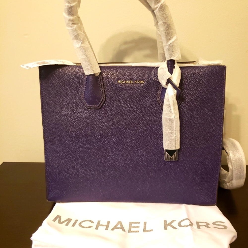 NWT Michael Kors convertible tote purple